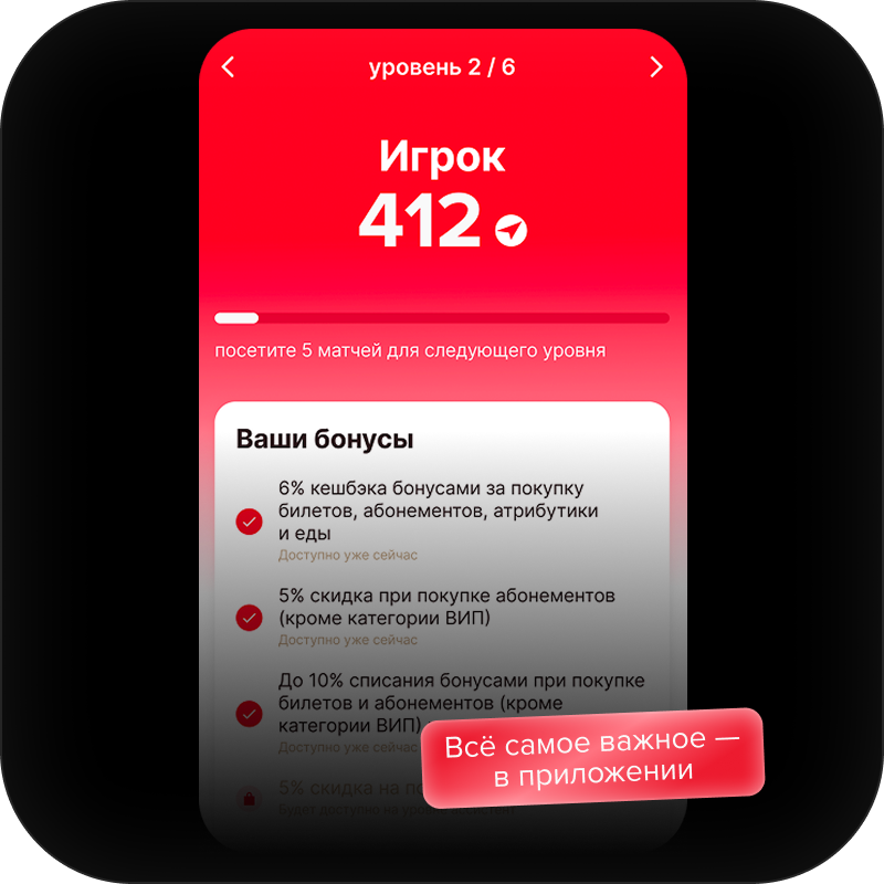 Экран уровня в приложении Авангард